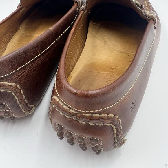 PETER MILLAR 'Leather Bit Loafers' Mens Brown Slip-On  - Sz 13 M - Picture 6 of 6